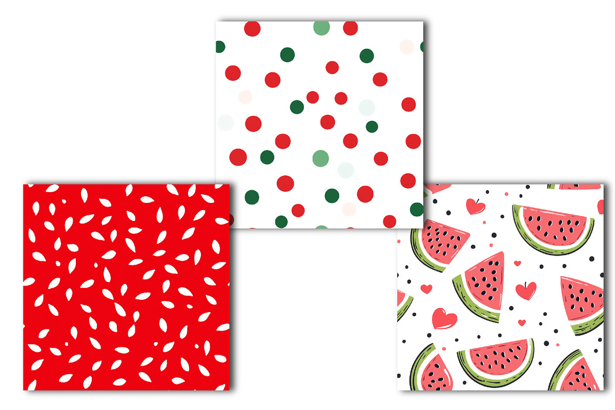 Watermelon Digital Paper, an Illustration by OK Design (Photo 2 of 4)