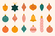 140 Cozy Retro Christmas Clipart, a Seasonal Illustration by Zeukaa (Thumbnail 5 of 21)
