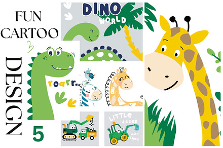 Fun Cartoon and Nature Design Bundle