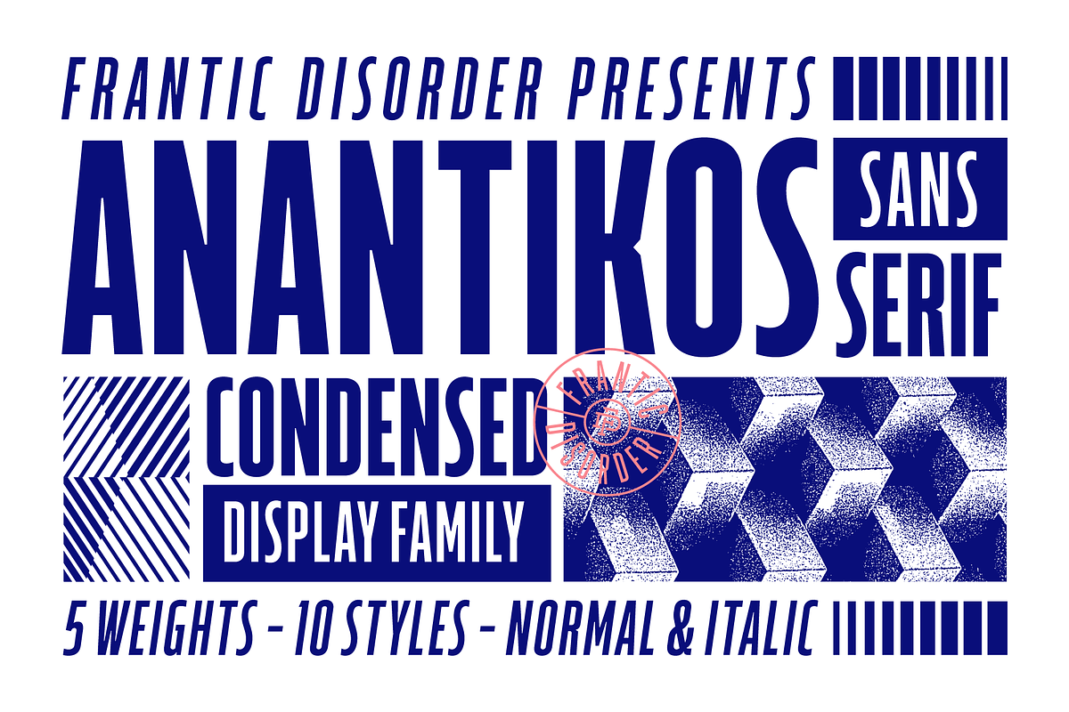 Anantikos Sans Font, a Sans Serif Font by Frantic Disorder (Photo 1 of 10)