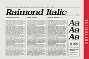 Raimond - Serif font family, a Serif Font by Artistic & Unique (Thumbnail 6 of 15)