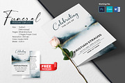 Funeral Program And Prayer Card, a Brochure Template by crazyOWL (Thumbnail 1 of 8)