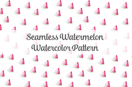 Watercolor Watermelon Pattern