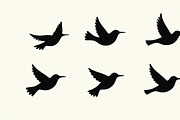 Flying Bird Silhouette Bundle, an Illustration by Designs_River (Thumbnail 5 of 10)