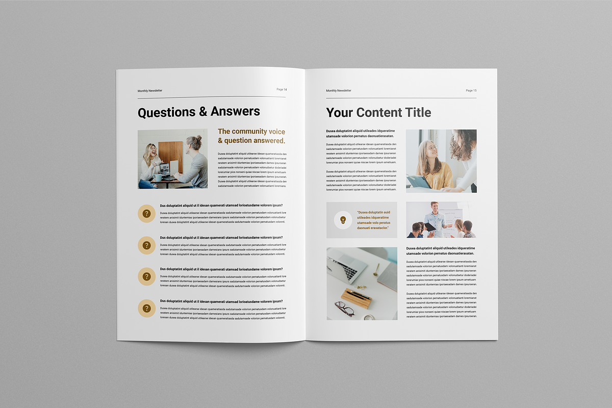 Newsletter | Canva & InDesign, a Magazine Template by Leaflove (Photo 8 of 10)