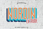 Nordin Extrude Font Family, a Sans Serif Font by Craft Supply Co. (Thumbnail 9 of 9)