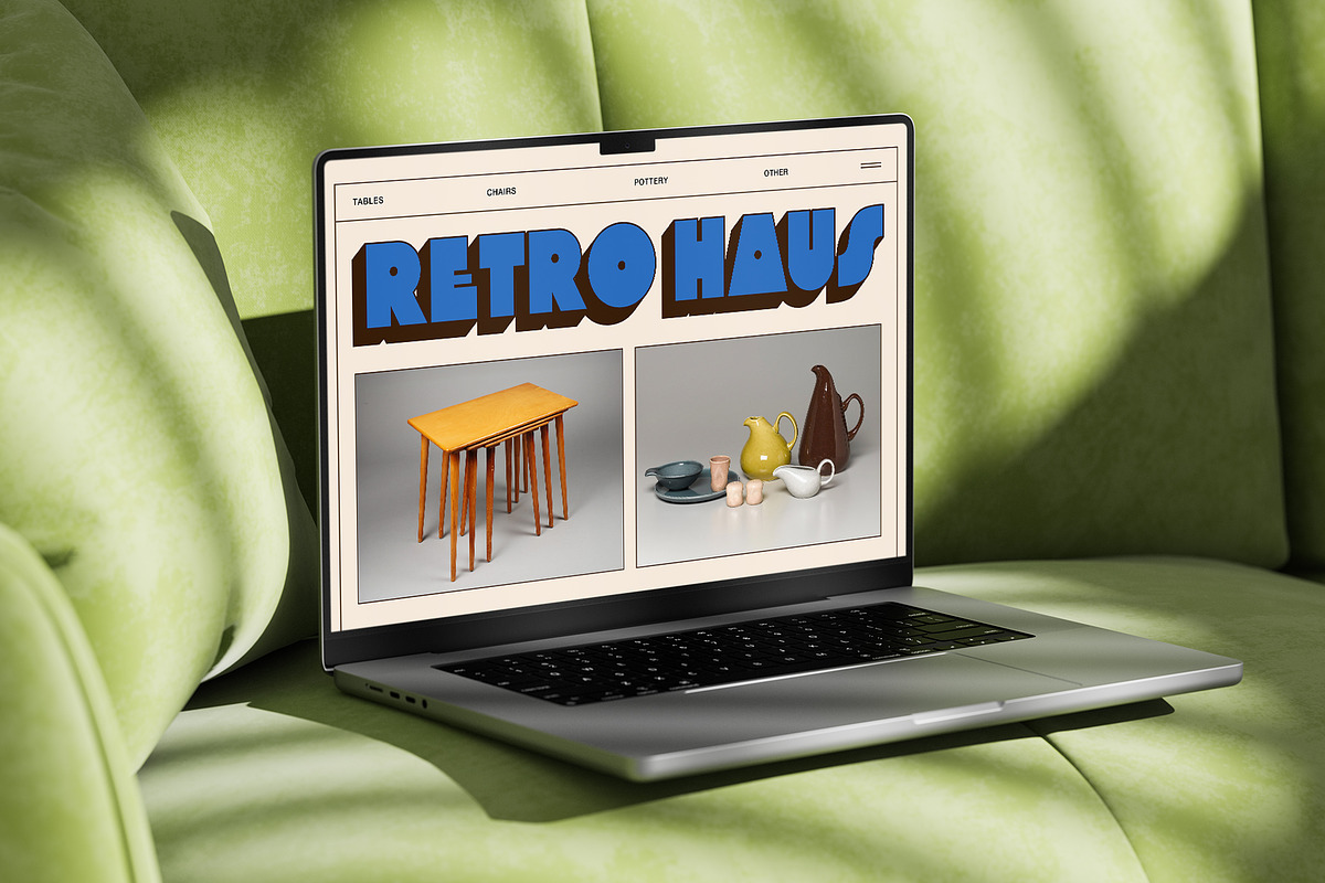 Pinpush - Retro Sans Serif Display, a Sans Serif Font by BTYPE (Photo 7 of 13)