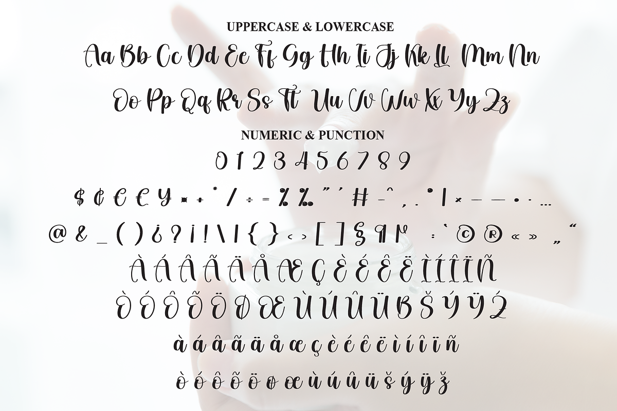 Skincare | Script Font, a Handwritten Font by Scratchones (Photo 7 of 8)