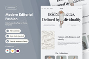 Mofash – Modern Fashion Landing Page, a Landing Page Template by trabaskriya (Thumbnail 1 of 5)