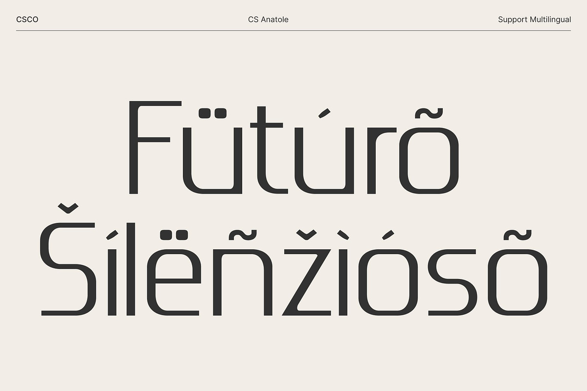 CS Anatole – Modern Futuristic Font, a Sans Serif Font by Craft Supply Co. (Photo 5 of 8)