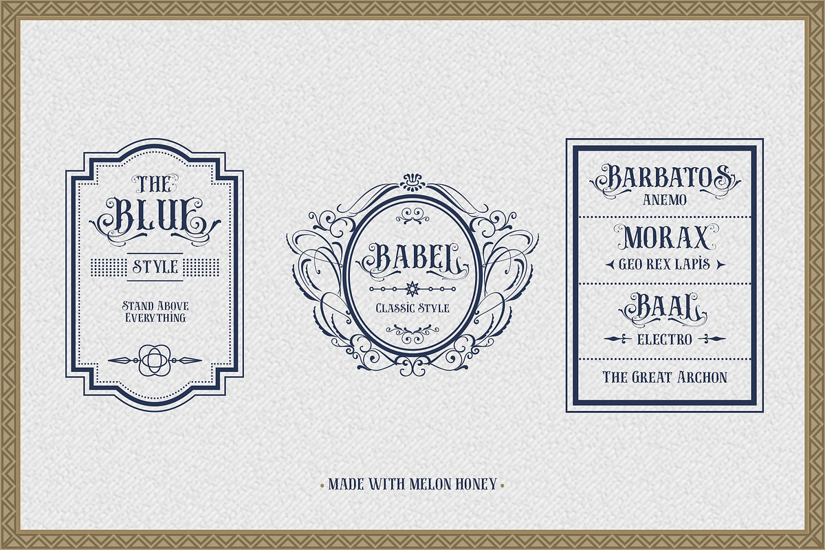 Melon Honey Typeface, a Blackletter Font by alit design (Photo 6 of 15)