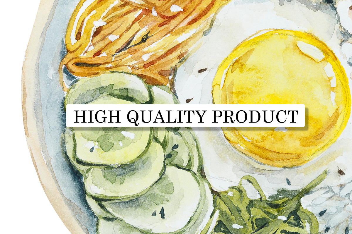 Japanese Watercolor Sketches, a Food Illustration by Budogoshch (Photo 7 of 7)