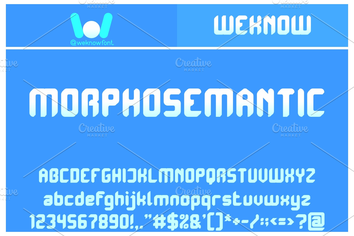 Polyphonic font, a Font by weknow (Photo 4 of 4)