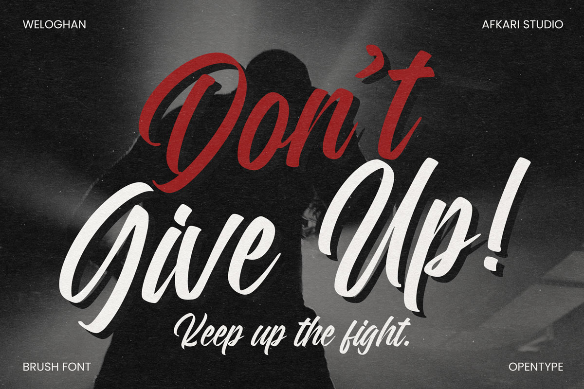 Weloghan - Handwritten Script Font, a Script Font by Afkari Studio (Photo 5 of 10)