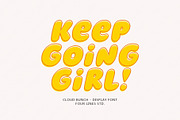 Cloud Bunch - Playful Display Typefa, a Handwritten Font by Four Lines Std. (Thumbnail 7 of 11)