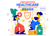 10 Prevention Healthcare Vector, a Healthcare Illustration by denayunebgt (Thumbnail 1 of 4)