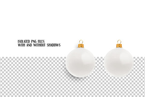 Isolate Christmas Ornament Mockup