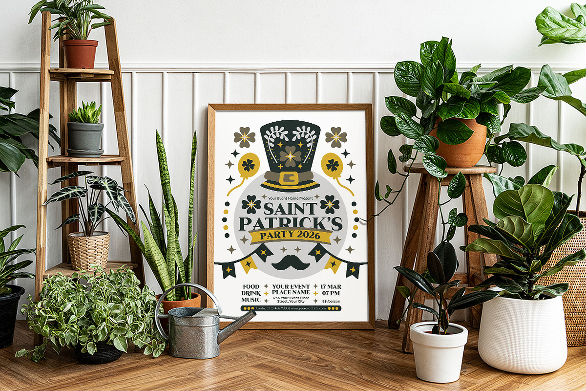 Folk Art Saint Patrick's Day Flyer, a Flyer Template by Hole Hope Design (Photo 2 of 5)
