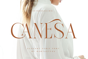 Canesa A Elegant Serif Font, a Serif Font by RantautypeStudio