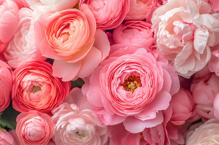Beautiful display of pink flowers, a Photo by Beautiful things