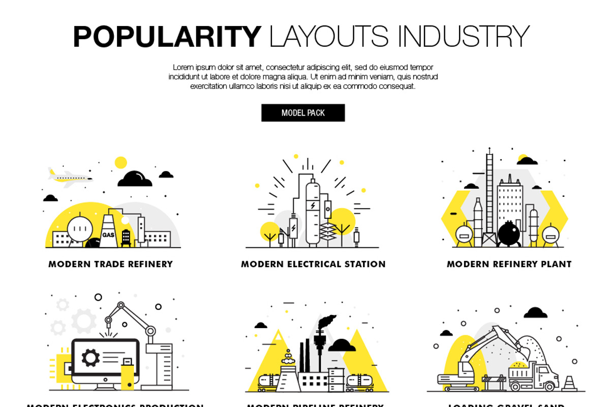 Popularity oil layouts, a Technology Illustration by Vladimir Vihrev (Photo 8 of 10)