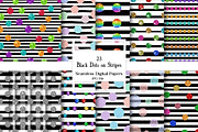Black Dots on Stripes Seamless, a Pattern Graphic by Wow Magic (Thumbnail 2 of 3)