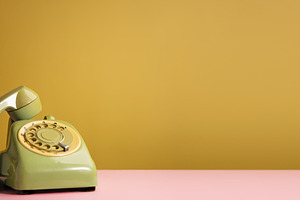Vintage Retro Telephone Style, Old Object from 1980-1990, Techno, a Technology Photo by salmon.black