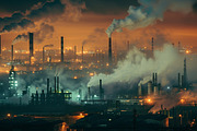 Factory Smoke - 56 images, an Industrial Photo by Handmadefont (Thumbnail 9 of 11)