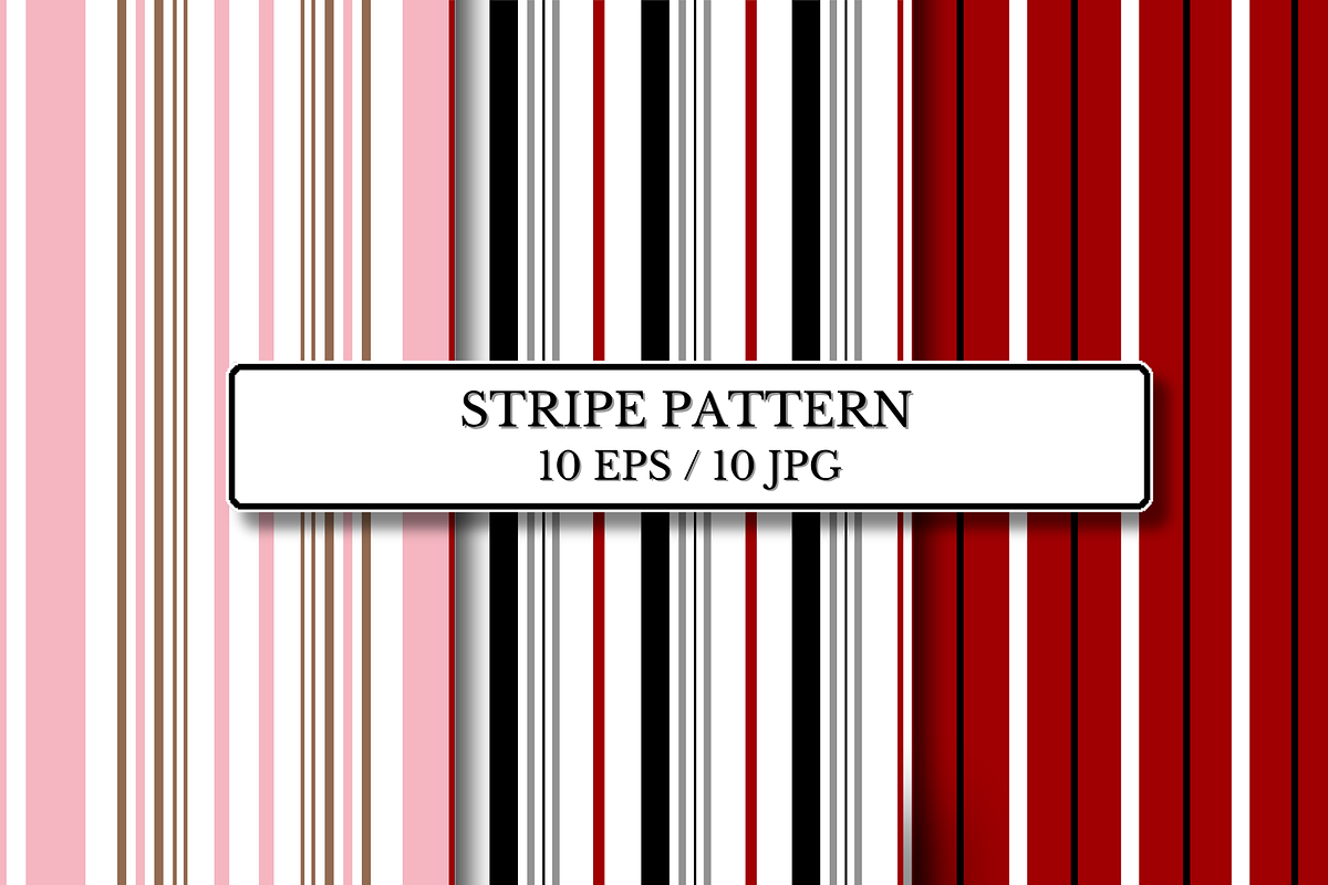 Stripe Seamless Patterns, a Pattern Graphic by wind mill (Photo 1 of 3)