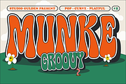 SG - MUNKE Groovy Display Font, a Font by Studio Gulden (Thumbnail 1 of 10)