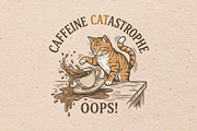 Caffeine catastrophe illustration, an Animal Illustration by Vectorlina (Thumbnail 1 of 4)