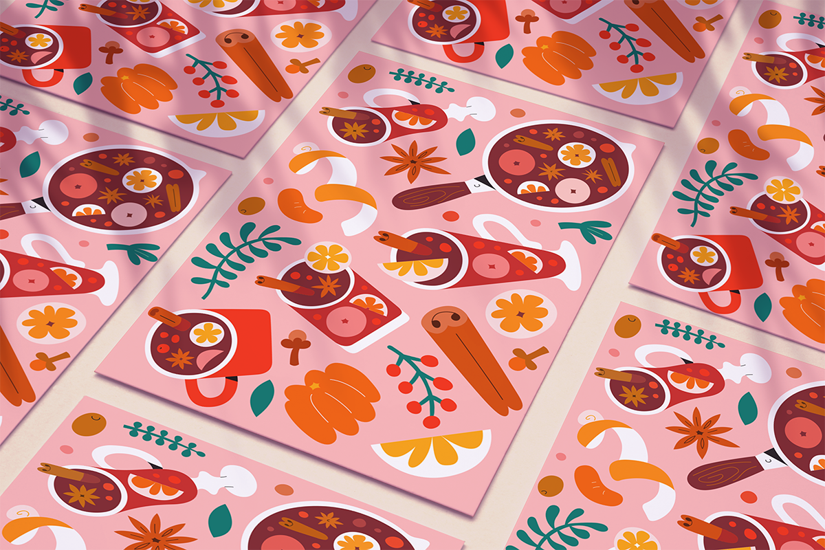 Mulled wine illustrations, a Decorative Illustration by Fave Brush (Photo 6 of 8)