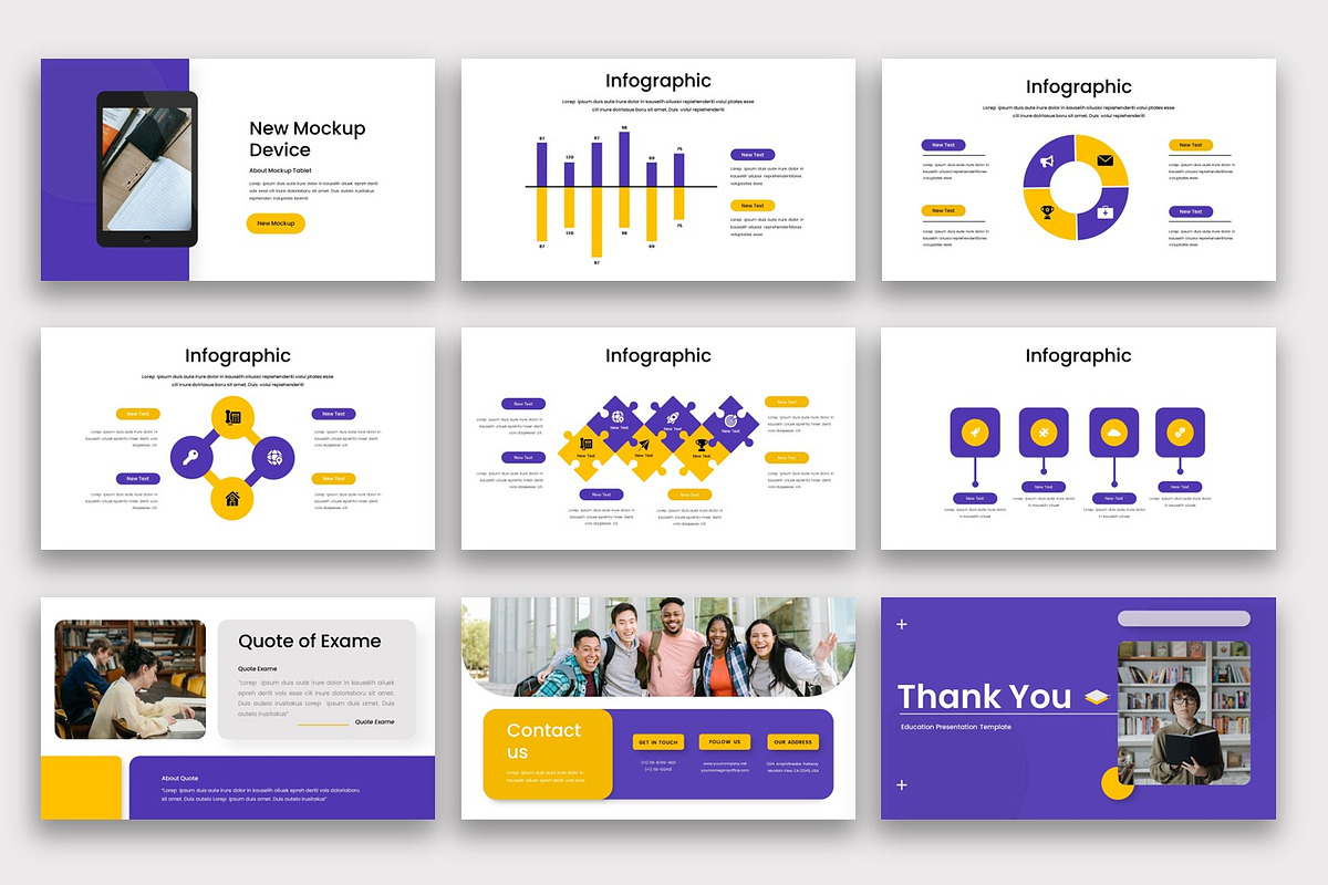 Exame–Education PowerPoint Template, a Presentation Template by kreatifreya