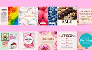 Sweet Instagram Square Templates, a Social Media Template by Spark Design (Thumbnail 2 of 2)