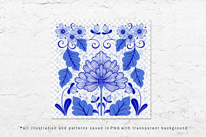 Blue Garden Floral Collection