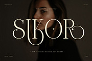 Sikor Luxury Swash Serif Font, a Serif Font by Perfectype (Thumbnail 1 of 8)