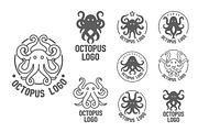 Octopus symbol illustration set, an Animal Illustration by Artha Design Studio (Thumbnail 2 of 2)