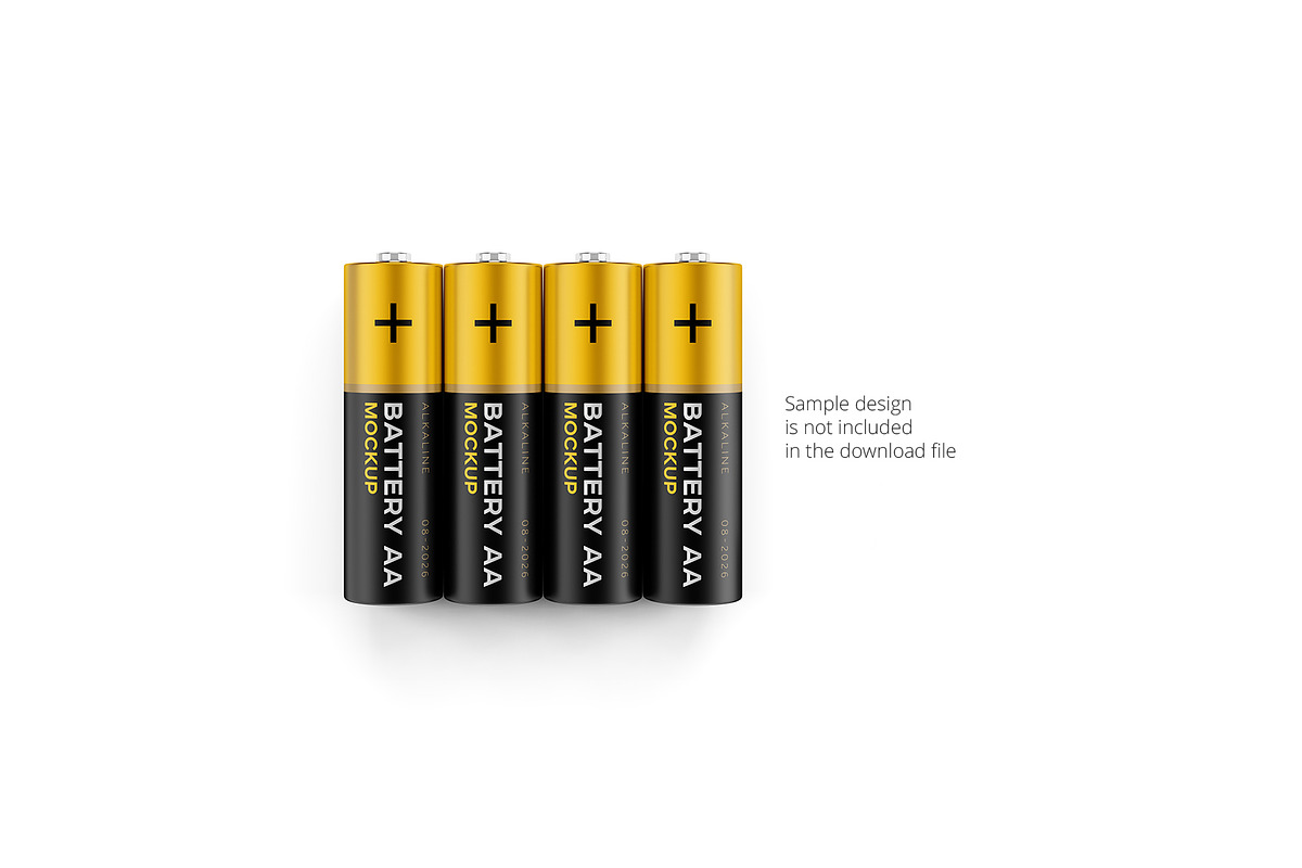 Battery AA. 3in1 Mockup, a Packaging Mockup by easymock (Photo 4 of 16)