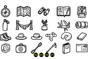 Outdoor Adventure Gear Icons, an Illustration by designvectx (Thumbnail 3 of 3)