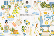 lemon clipart summer fashion clipart, a Decorative Illustration by Patishop Art (Thumbnail 2 of 10)