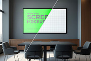 Corporate Conference Room Screen Moc, a Product Mockup by graphypix (Thumbnail 2 of 4)