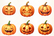 Grinning Pumpkin Clipart, an Illustration by CrexoraLab (Thumbnail 3 of 5)