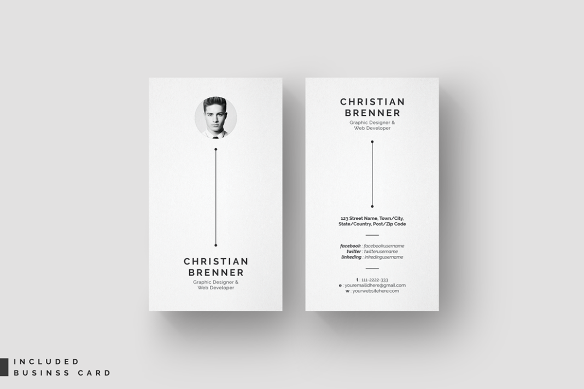Minimal Resume Template 4 Pages, a Resume Template by White Graphic (Photo 4 of 9)