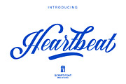 Heartbeat, a Script Font by MSG Studio (Thumbnail 1 of 9)