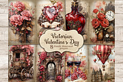 Victorian Valentine Day Junk Journal, a Decorative Illustration by GlamArtZhanna (Thumbnail 1 of 9)