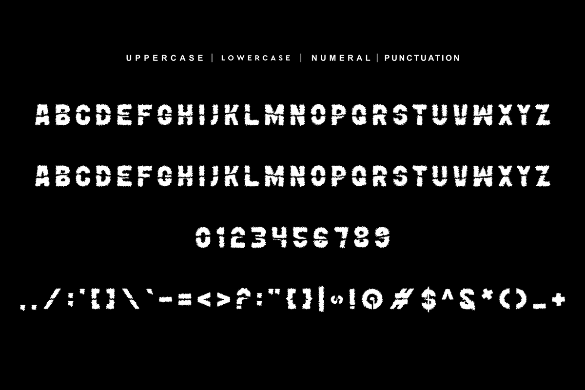 Broken Droper Font, a Sans Serif Font by QR Design Studio (Photo 5 of 6)