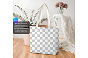 Organic Grocery Tote Bag Template, a Product Mockup by MockupWizard (Thumbnail 3 of 5)