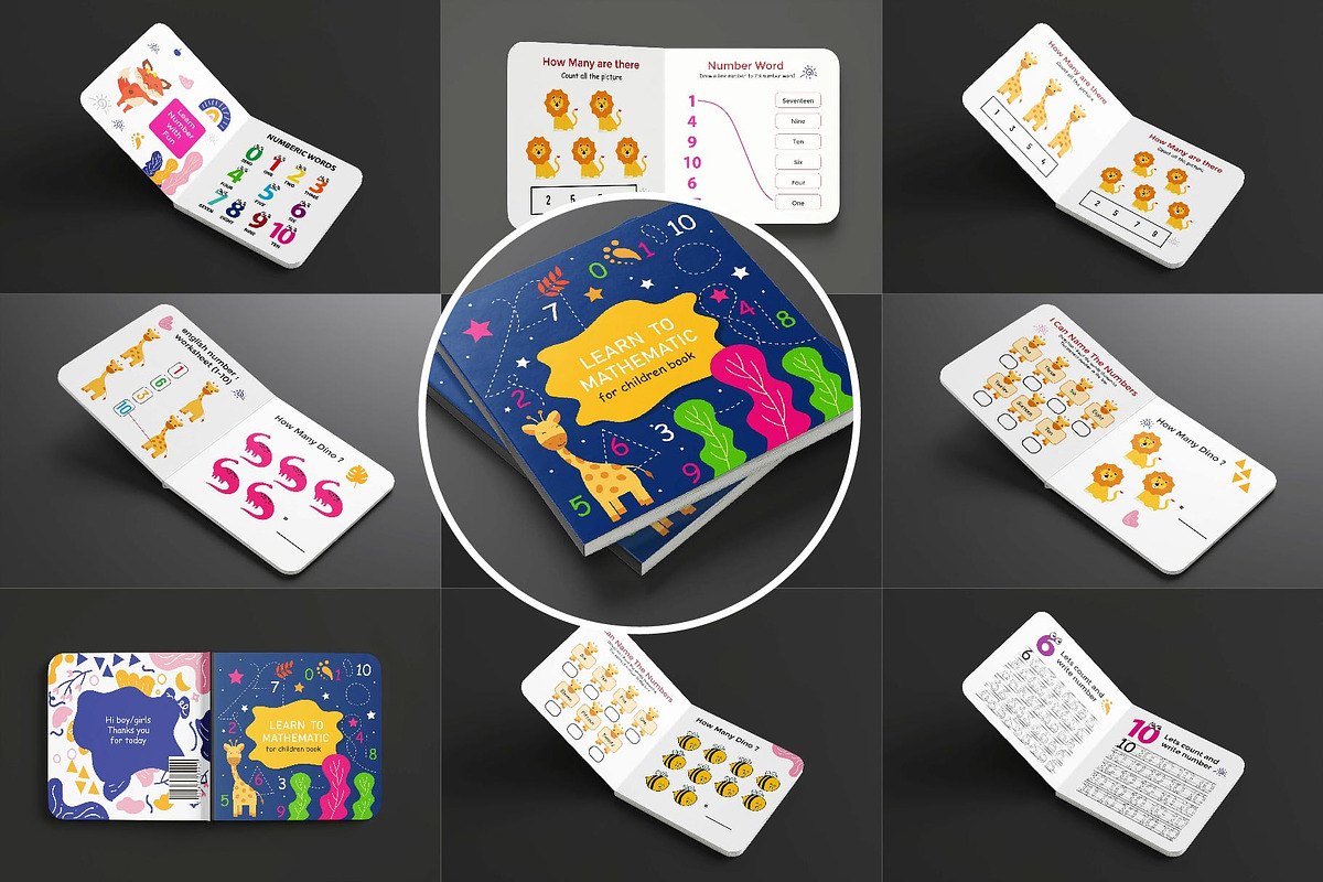 Mathematic Book Bundles, an Education Illustration by bungamustia (Photo 1 of 11)