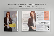 Modern Speaker Media Kit Template, a Brochure Template by Oshin Design (Thumbnail 1 of 7)