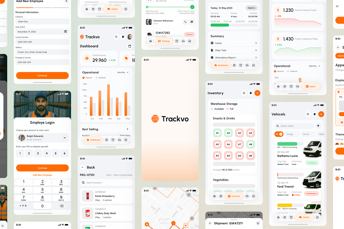 Trackvo - SAAS Warehouse UI Kit, an UI Kit Template by Agensip Design Agency (Photo 9 of 10)